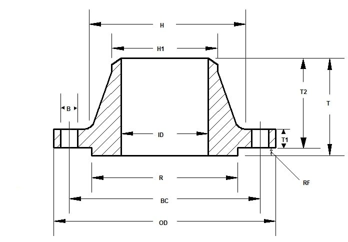 B16.5 Weld Neck Flanges Class 150 B16.5 Weld Neck Flanges Class 150